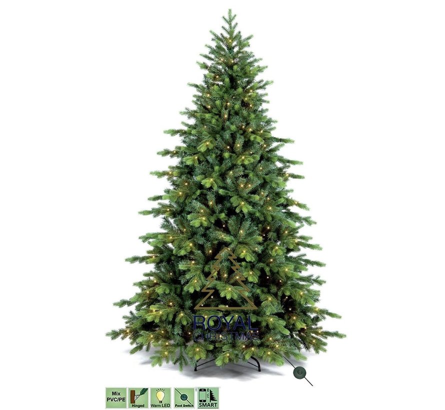 Royal Christmas® Kunstkerstboom Visby 180 cm | inclusief LED-verlichting