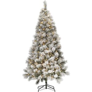 Royal Christmas Albero di Natale artificiale Royal Christmas Chicago - 120 cm con neve | inclusa illuminazione a LED Royal Christmas Albero di Natale artificiale Royal Christmas Chicago - 120 cm con neve | inclusa illuminazione a LED