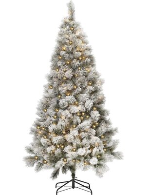 Royal Christmas Royal Christmas® Künstlicher Weihnachtsbaum Chicago 120 cm mit Schnee | inklusive LED-Beleuchtung