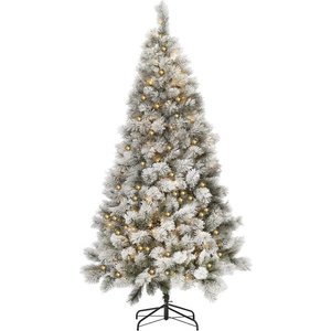 Royal Christmas Royal Christmas® Künstlicher Weihnachtsbaum Chicago 180 cm mit Schnee | inklusive LED-Beleuchtung