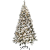 Royal Christmas® Künstlicher Weihnachtsbaum Chicago 240 cm mit Schnee | inklusive LED-Beleuchtung