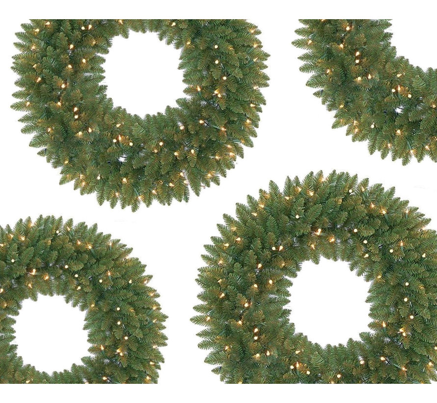 Royal Christmas® Weihnachtskranz Washington Ø90 cm | Inklusive LED | Auf Batterien