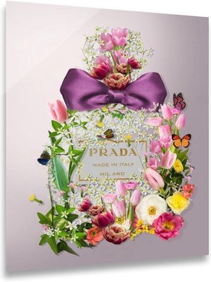 ter Halle ter Halle® Glasschilderij 60 x 80 cm | Prada Parfume Flowers
