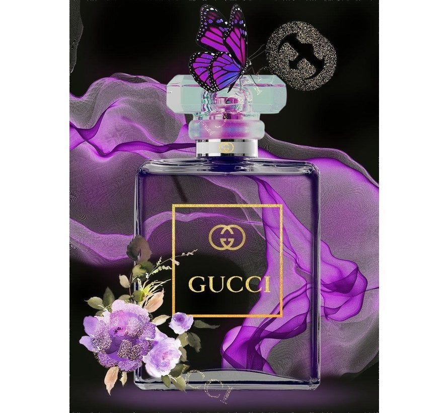 ter Halle® Glasschilderij 60 x 80 cm | "the Purple Gucci"