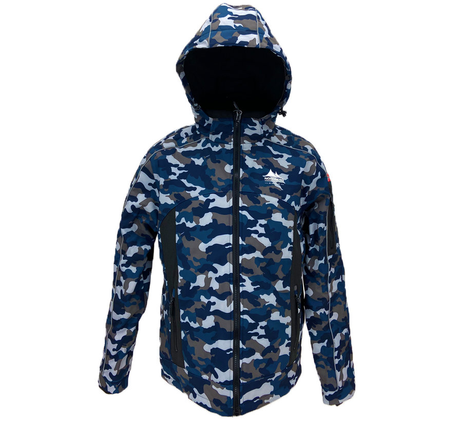 Nordberg OLE - Winterjas - Heren - Blauw camouflage - Maat XL
