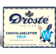 Droste Droste chocolate letter milk 135 grams | Letter w