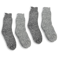 4 pairs of boru wool socks gray - size 43-45