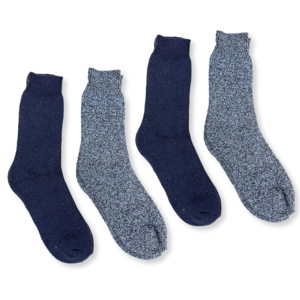 4 paires de chaussettes en laine Boru bleu - taille 39-42