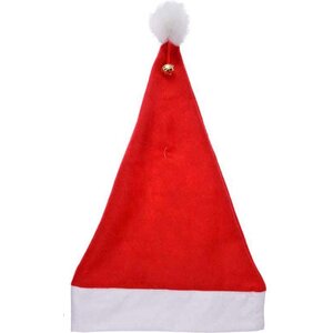 Cappello di Babbo Natale con campanellino 40 cm