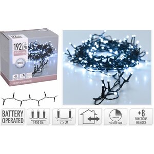 Éclairage de Noël / Éclairage LED 15 mètres - 192 LED - Sur batterie