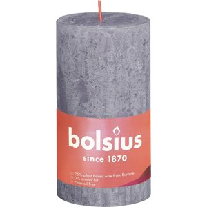 Bolsius Bolsius Stompkaars Frosted Lavender Ø68 mm - Hoogte 13 cm - Grijs/Lavendel - 60 branduren