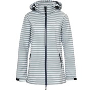 Nordberg Nordberg Breton - Softshell Outdoor Summer Jacket Ladies - Gray / Green Striped - Size S