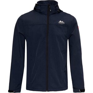 Nordberg Nordberg Kjeld - Softshell Outdoor Zomerjas Heren - Dark Navy/Donkerblauw Melange - Maat XL