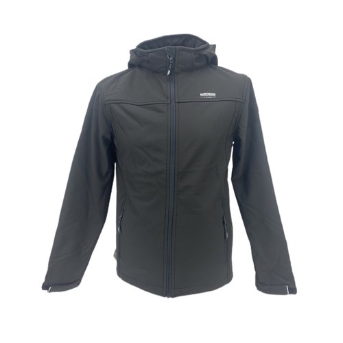 Nordberg Nordberg Berg - Softshell Outdoor Zomerjas Kinderen - Zwart - Maat 140