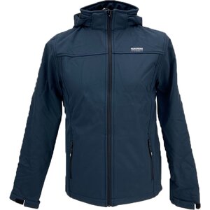 Nordberg Nordberg Berg - Softshell Outdoor Zomerjas Kinderen - Navy/Donkerblauw - Maat 140