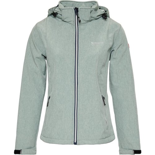 Nordberg Nordberg Rinda - Softshell Outdoor Zomerjas Dames - Lichtgroen Melange - Maat XL