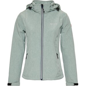 Nordberg Nordberg Rinda - Softshell Outdoor Sommerjacke Damen - Light Green Melange - Größe 3XL