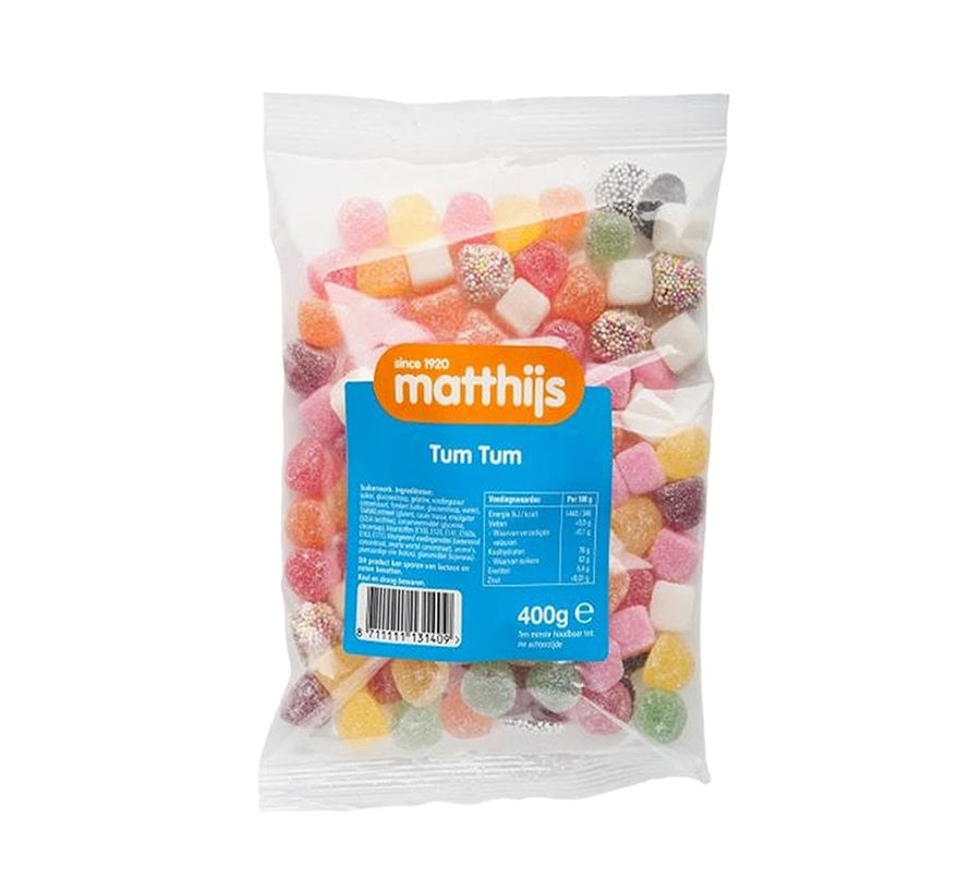 Advantage Packing Sweets - 6 Bags Matthijs Tum Tum á 400 grams
