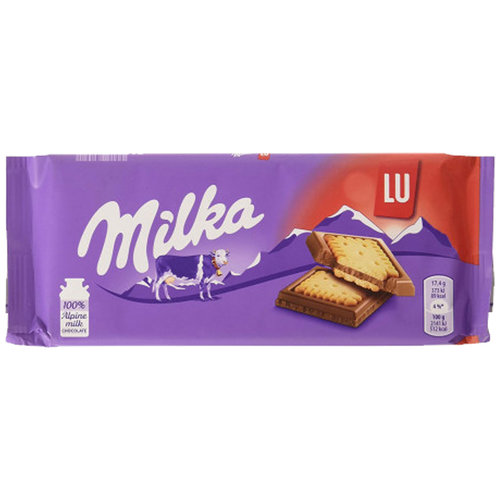 Milka Advantage package Sweets - 6 strips of Milka Chocolate bar Lu á 87 grams