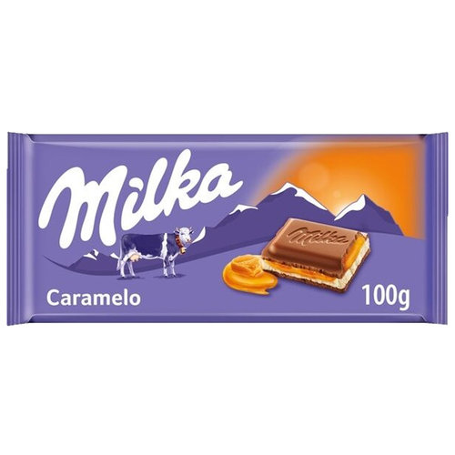 Milka Voordeelverpakking Snoepgoed - 6 repen Milka chocoladereep Caramel á 100 gram