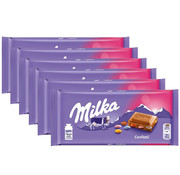 Milka Voordeelverpakking Snoepgoed - 6 repen Milka chocoladereep Confetti á 100 gram