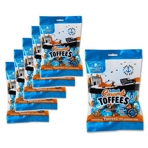 Vorteilspack Candy - 6 Tüten Walkers Salted Caramel Toffees á 150 Gramm