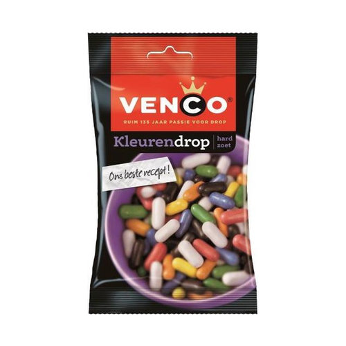 Venco Voordeelverpakking Snoepgoed - 6 zakken Venco Kleurendrop á 166 gram