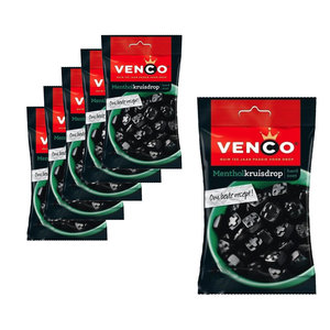 Venco Confezione risparmio di caramelle - 6 bustine di Venco Menthol Cross Drop, 173 grammi ciascuna Venco Confezione risparmio di caramelle - 6 bustine di Venco Menthol Cross Drop, 173 grammi ciascuna