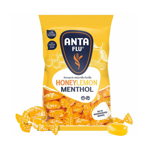 Ensemble avantage de bonbons - 6 sacs d'antiflu menthol miel / citron à 165 grammes