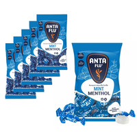 Voordeelverpakking Snoepgoed - 6 zakken Antiflu Menthol Mint Blauw á 165 gram