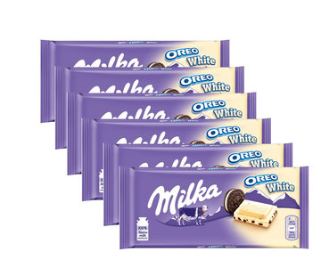 Milka Voordeelverpakking Snoepgoed - 6 repen Milka chocoladereep met Oreo Wit á 100 gram