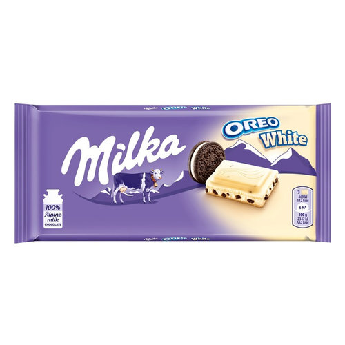 Milka Advantage package Sweets - 6 strips of Milka Chocolate bar with Oreo White of 100 grams