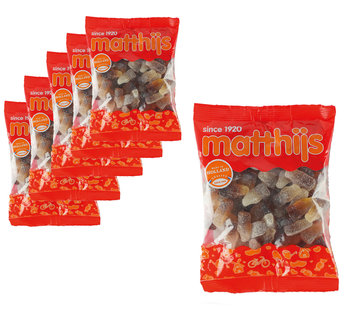 Matthijs Voordeelverpakking Snoepgoed - 6 zakken Matthijs Colaflesjes Mix á 400 gram