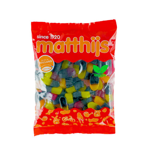 Matthijs Voordeelverpakking Snoepgoed - 6 zakken Matthijs Veggie Drop/Fruit Duo's á 400 gram