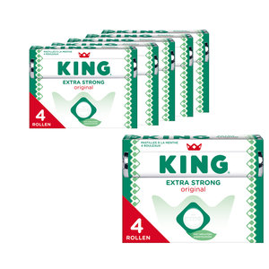 King Advantage package Candy-6 x 4-pack King Peppermint X-Strong to 44 grams per roll