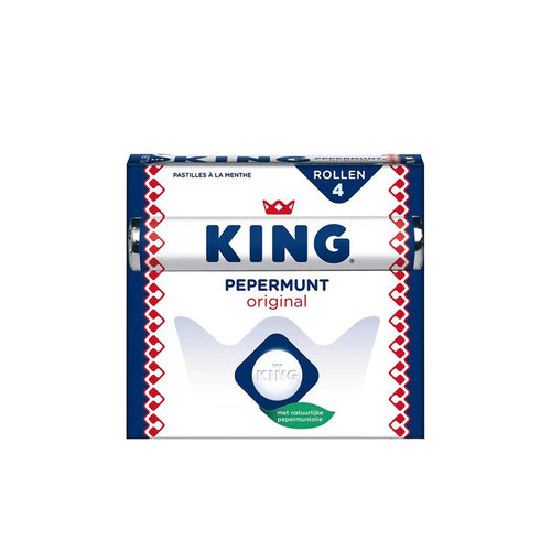 King ENTREPRISSANCE DES SNUES - 6 x 4 -pack King Peppermint Original à 44 grammes par rouleau