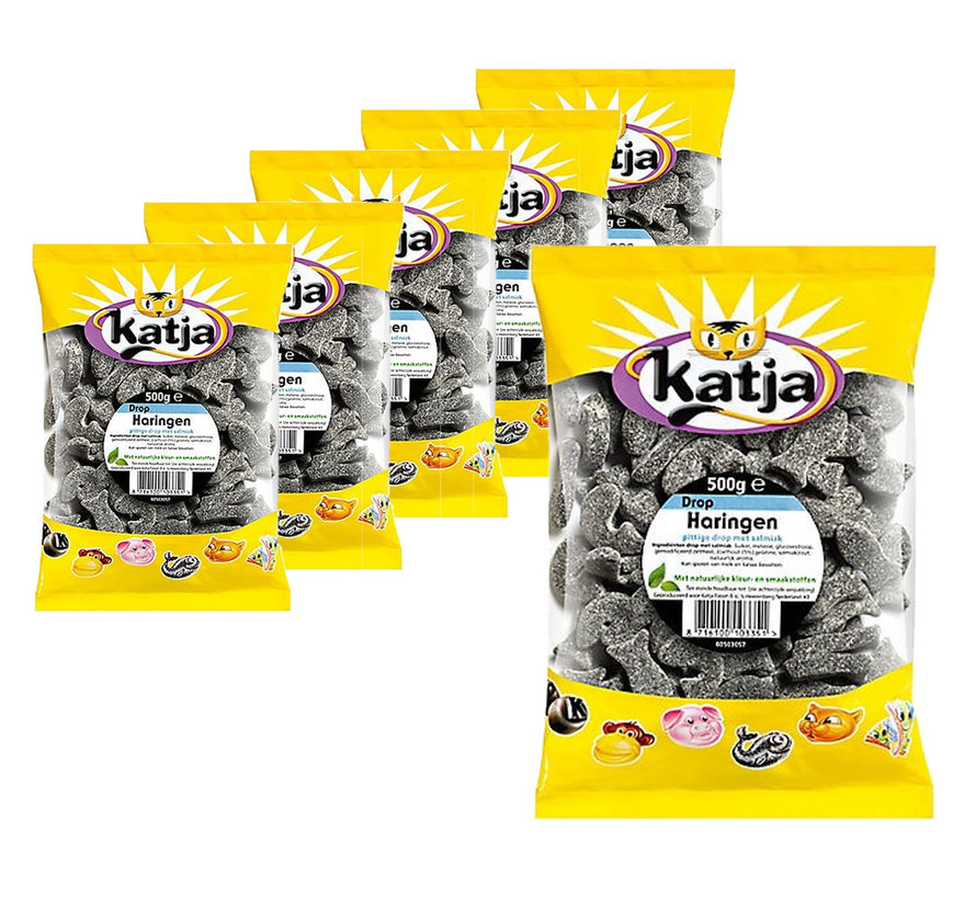 Advantage Packing Sweets - 6 Bags Katja Dropharingen á 500 grams