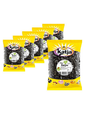 Katja Voordeelverpakking Snoepgoed - 6 zakken Katja Katjesdrop á 500 gram