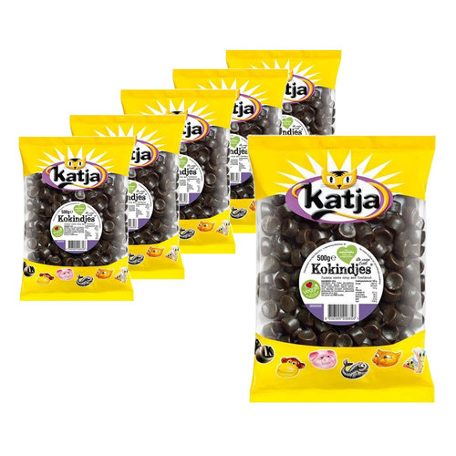 Katja Candy de package avantage - 6 sacs Katja Kokindjes de 500 grammes