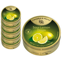 Voordeelverpakking Snoepgoed - 6 blikjes Sour Lemon Drops á 200 gram