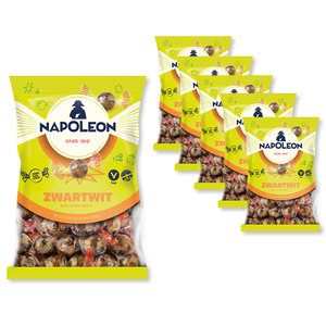 Napoleon Vorteilsverpackung Candy - 6 Beutel Napoleon Black/White Bullets á 150 Gramm