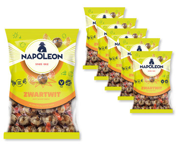 Napoleon Voordeelverpakking Snoepgoed - 6 zakken Napoleon Zwart/Wit Kogels á 150 gram