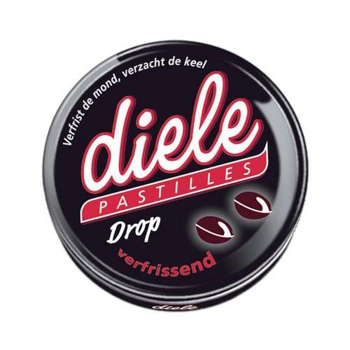 Voordeelverpakking Snoepgoed - 6 doosjes Diele Pastilles Drop In Blik á 75 gram