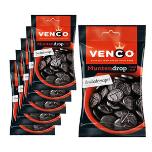 Venco Advantage package of sweets - 6 bags of venco coin drop of 168 grams