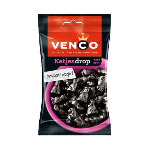 Venco Voordeelverpakking Snoepgoed - 6 zakken Venco Katjesdrop á 166 gram