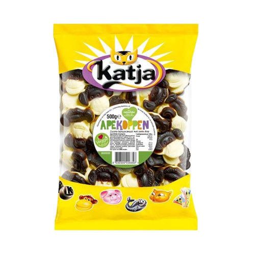 Katja Advantage package Candy - 6 bags Katja Apekoppen of 500 grams