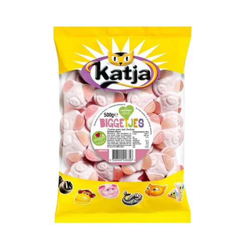 Katja Voordeelverpakking Snoepgoed - 6 zakken Katja Biggetjes á 500 gram