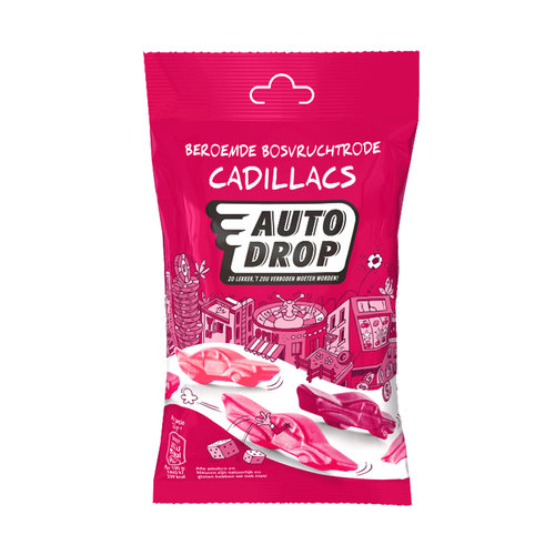 Autodrop Voordeelverpakking Snoepgoed - 6 zakken Autodrop Cadillacs á 180 gram