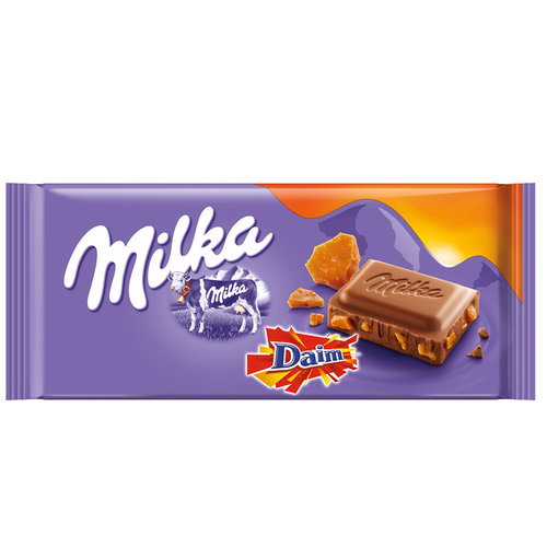 Milka Advantage package Sweets - 6 strips of Milka Chocolate bar with Daim to 100 grams