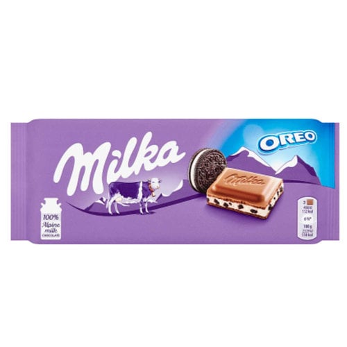 Milka Advantage package Sweets - 6 strips of Milka Chocolate bar with Oreo á 100 grams